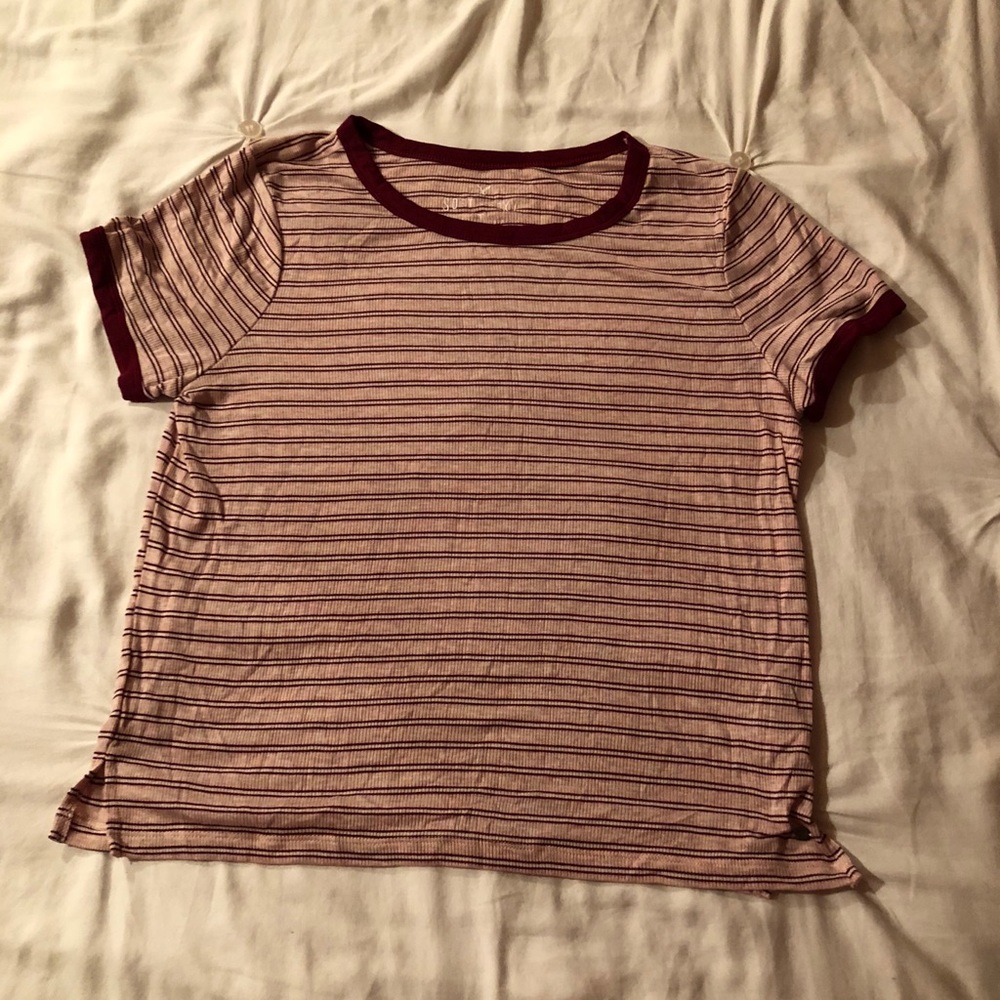 American Eagle Striped Crop Top